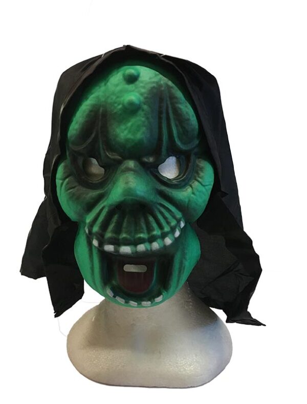 maschera goblin halloween verde