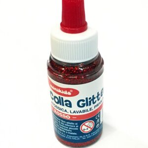 colla glitter rossa