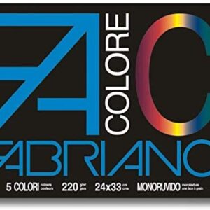 fabriano colore 24x33 5 colori