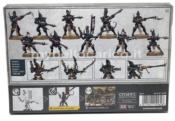 warhammer 40000 drukhari kablite warriors retro