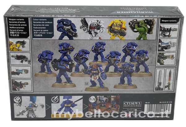 warhammer 40000 space marines tactical squad retro