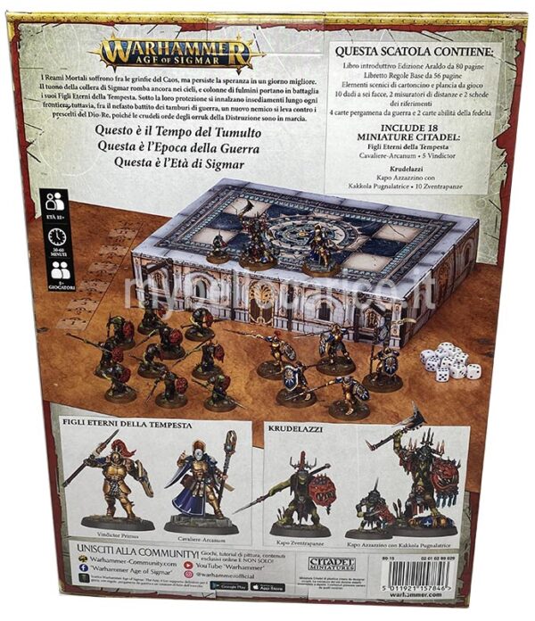 warhammer age of sigmar set introduttivo guarriero retro