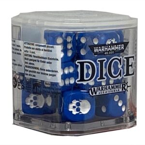 warhammer dadi da gioco blu