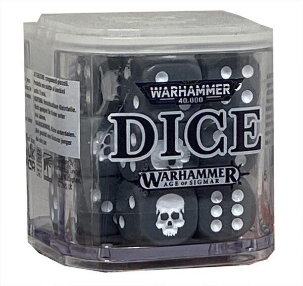 warhammer dadi da gioco grigio