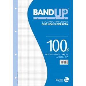 ricambi-rinforzati-bianchi-a4-gr-100-40-fogli-band-up-4 mm senza margine