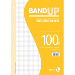 ricambi-rinforzati-bianchi-a4-gr-100-40-fogli-band-up-5 mm senza margine