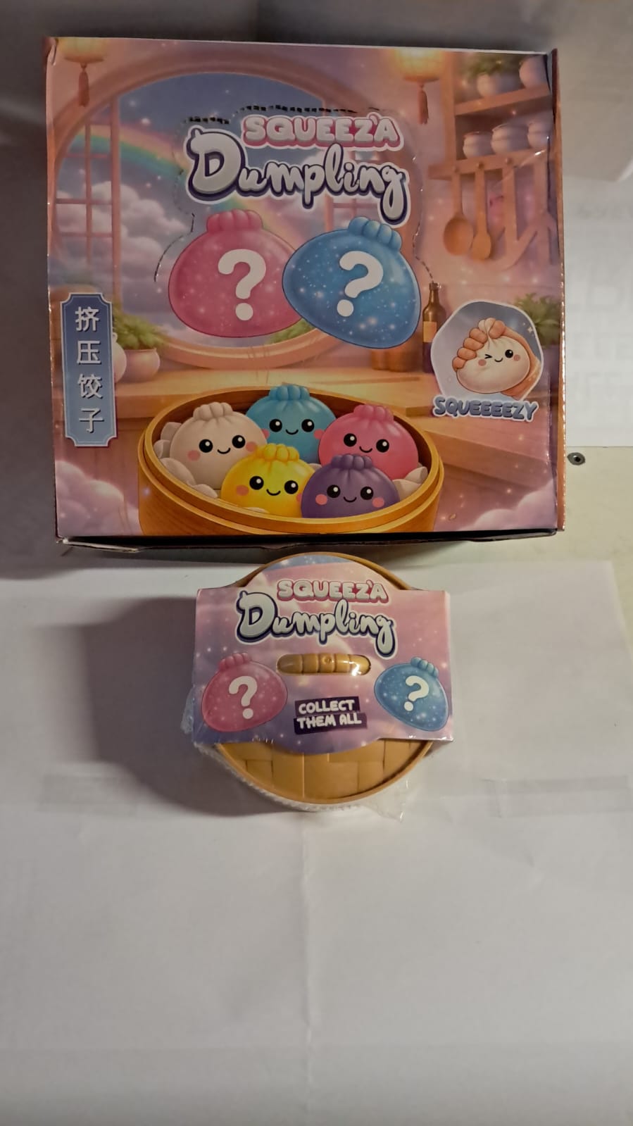 Squeeze Dumpling – Il Raviolo Antistress Super Morbido (con Vaporiera Inclusa!) 5 pezzi - immagine 2
